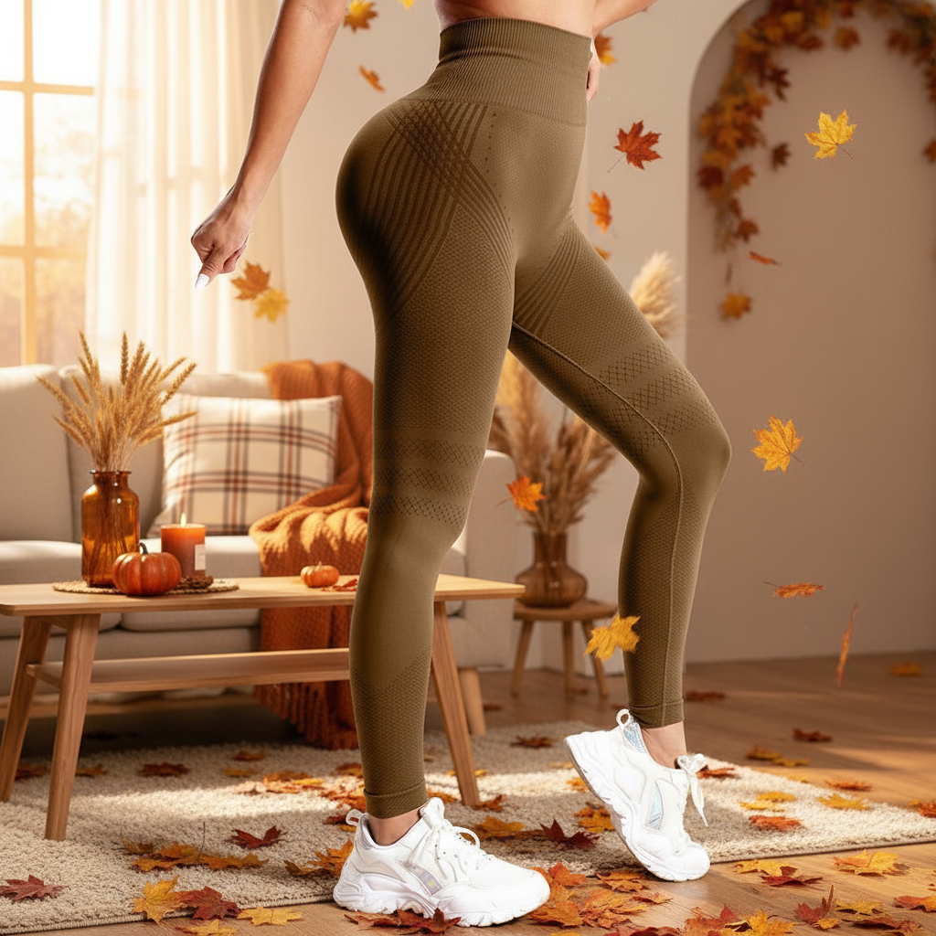 Slimove anti cellulite leggings olive sculpting fit