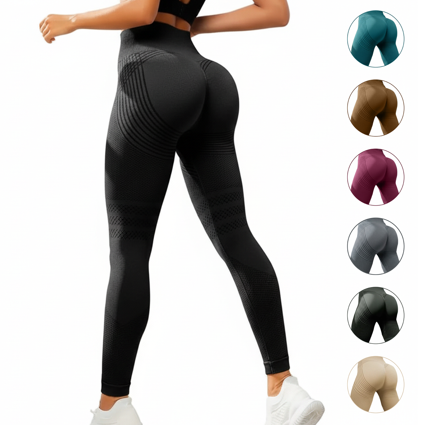 sculpting leggings with multiple color options
